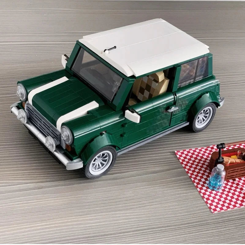 1077PCS Cooper Cars Model Classic Technical Building Blocks Sets Compatible With 10242 Educational Toys Birthday Christmas Gifts