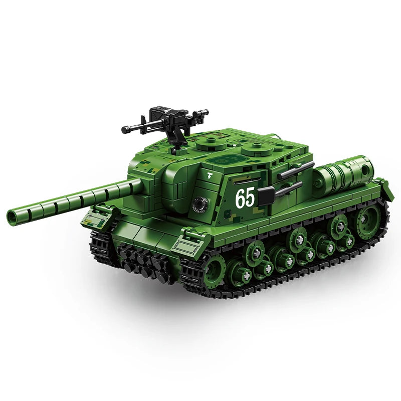 World War 2 WW2 Army Military Soldiers SWAT Leopard 2A7 Main Battle Tank Assemble Building Blocks Bricks Children's Toys Gift - CADA BRICKS®