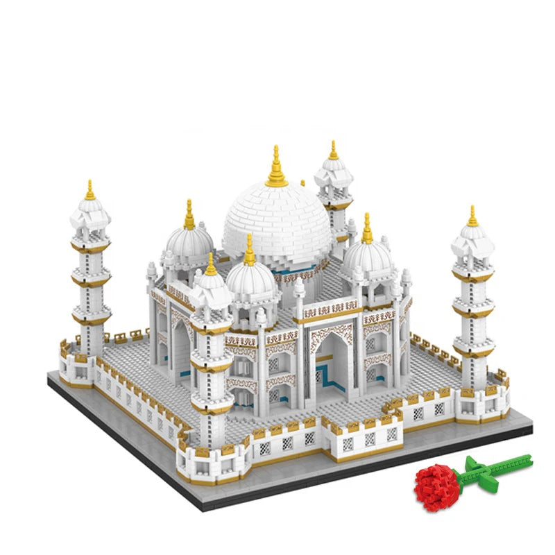 MOC City Mini Steentjes Taj Mahal Wereldberoemde Architectuur Micro Model India Bouwstenen Creatieve Sets Kinderspeelgoed Jongen Volwassen Geschenk