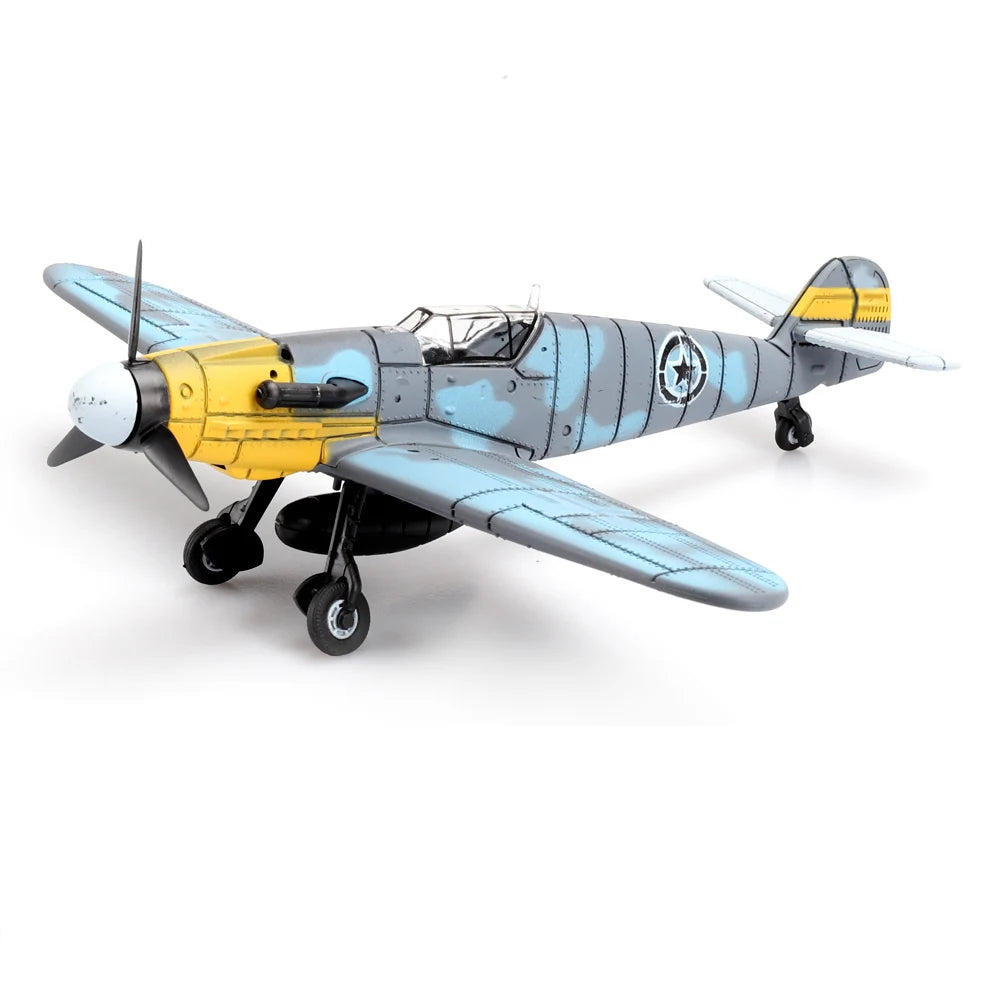 ViiKONDO Vliegtuig Speelgoed Model Bouwpakket 1/49 WOII Duitse BF109 Jachtvliegtuig Oorlogsplane Doe-Het-Zelf Montage Plezier Kind Vliegtuig Cadeau Kantoordecoratie