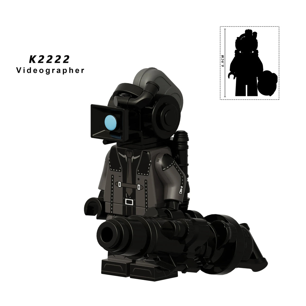 New KDL SWAT Skibidi Toilet Man Figures Anime Block Toys TvMan Titan Cameraman Speakerman Bricks Model Toy For Kid Birthday Gift - CADA BRICKS®
