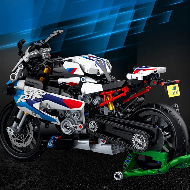 Technical Ducatied Motorcycle Building Blocks Moto Racing Motorbike City Vehicle Bricks MOC Modelset Kits Kids Construction Toys