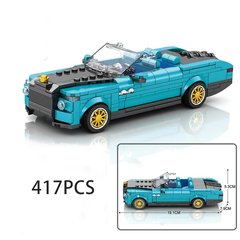 Car Series Building Blocks Model Sets Sports Racing Speed Champion DIY Educational Bricks Toys Boys Kids Adult Christmas Gifts