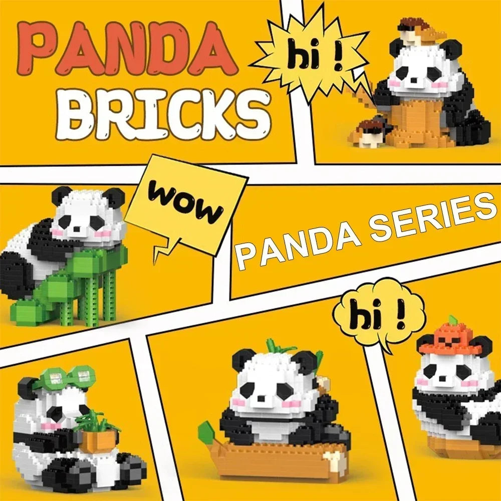 Creative DIY Assemable Animal Cute MINI Chinese Style Animal Panda Building Block Educational Boy Toys For Children Model Bricks - CADA BRICKS®