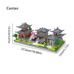 Suzhou garden three in one ancient style architecture adult high difficulty huge assembly block set children's toy birthday gift