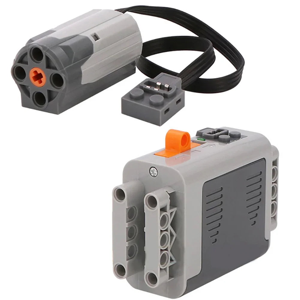 MOC High-tech 4 Speed Gearbox Model Building Block 8883 M Motor Power Functions Building Blocks 8881 AA Battery Case Toys Gift