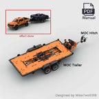 Technical Can Tilted Pickups F-150 Raptor Trailer Model Building Blocks DIY 42126 MOD Bricks Assembly Set Children's Toy Gifts