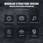 Blocs de construction de modèle de fusée habité Jouet de construction de station spatiale Briques de fusée Architecture de ville Jouets STEM pour enfants