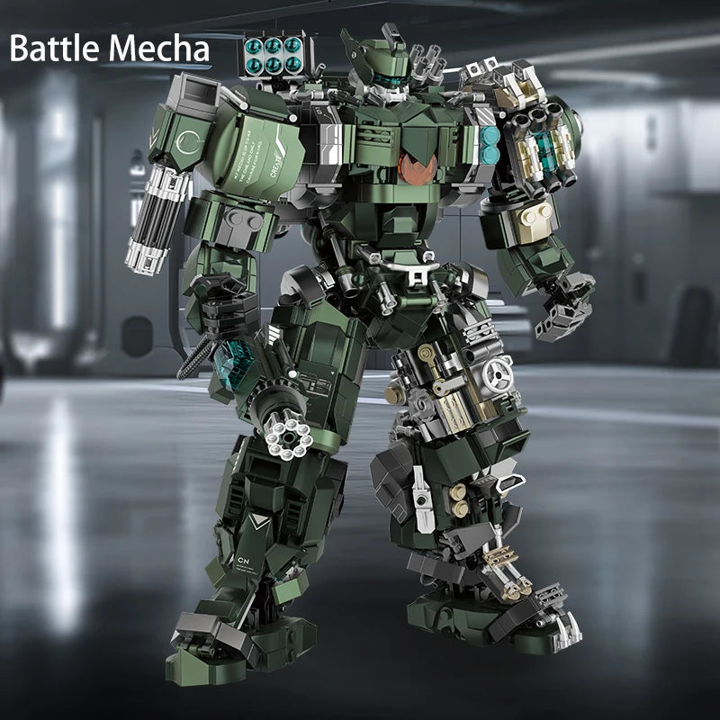 Technic Large Mecha Warrior Building Blocks Set Battle Robots Action Figure Model kits Adult Kids Assembled Toys Gifts For Boys - CADA BRICKS®