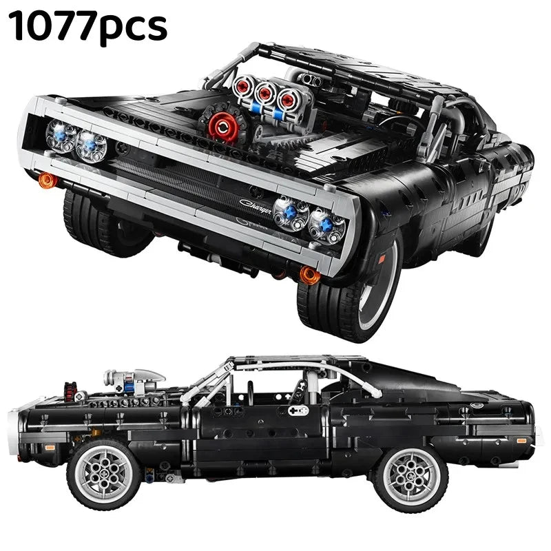 Technical Car Dodged Charger Racing Car Building Blocks Model Movie Fast And Furious Famous Vehicle 42111 Bricks Boy Toys Gifts - CADA BRICKS®