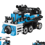 Doe-het-zelf raceauto bus bouwvoertuig ambulance terugtrekmodel bouwstenen speelgoed voor kinderen jongens compatibel met Lego