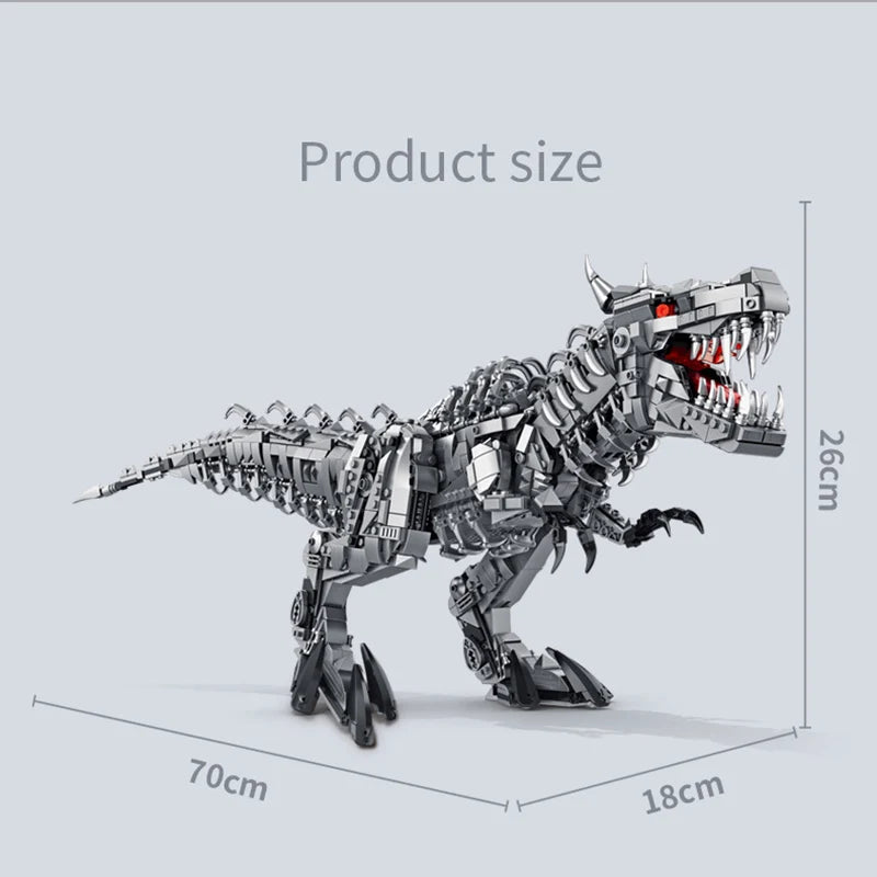 Jurassic Dinosaur World Large Mechanical Tyrannosaurus Rex Building Blocks T-rex Model With Lights Bricks Toys For Children Gift - CADA BRICKS®