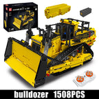 Mould King 15084 Technische Auto Speelgoed De APP RC Besturing D11 Bulldozer Bouwsteen Assemblage Vrachtwagen Bouwsteenset Kinderen Kerstcadeau