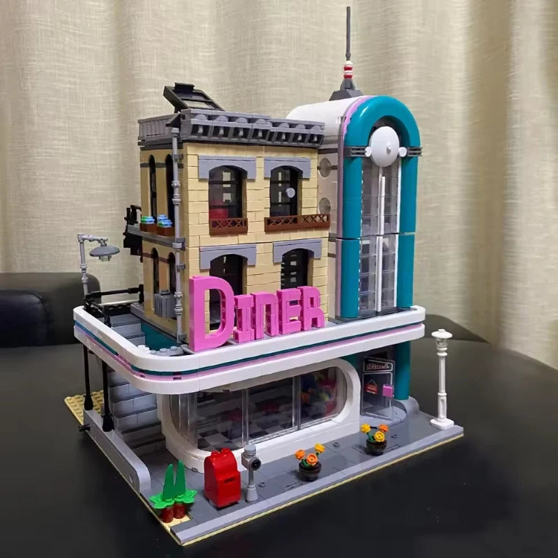Creatoring Expert Brick Bank Detective's Assembly Square Model MOC Street View  Building Blocks Toys 10255 10251 10211 10185 - CADA BRICKS®