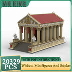 Moc bouwstenen oud Romeins tempelmodel technologie stenen doe-het-zelf stadsstraatzicht constructiespeelgoed vakantiegeschenk