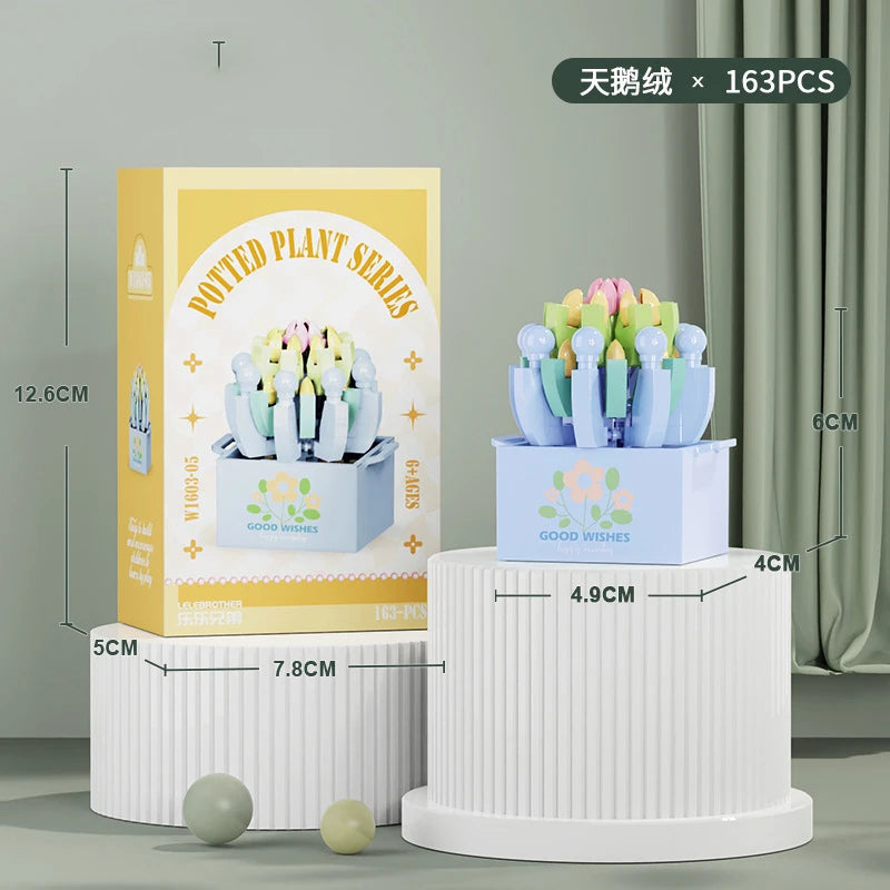 Bouquet Flower Mini Diy Building Block Toys for Children Bricks Blocks for Adults Constructor Micro Bricks Construction Set Gift - CADA BRICKS®