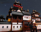 New MOC Building Block Model Boutique Medieval Japanese Shogun Castle Children's Toy Gift DIY Assembly Set