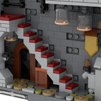 MOC Fantasy Castle Building Blocks Set - Medieval Dungeon Bricks, DIY Dragon Lair Model Kit Gift for Gamers Fans Collectors