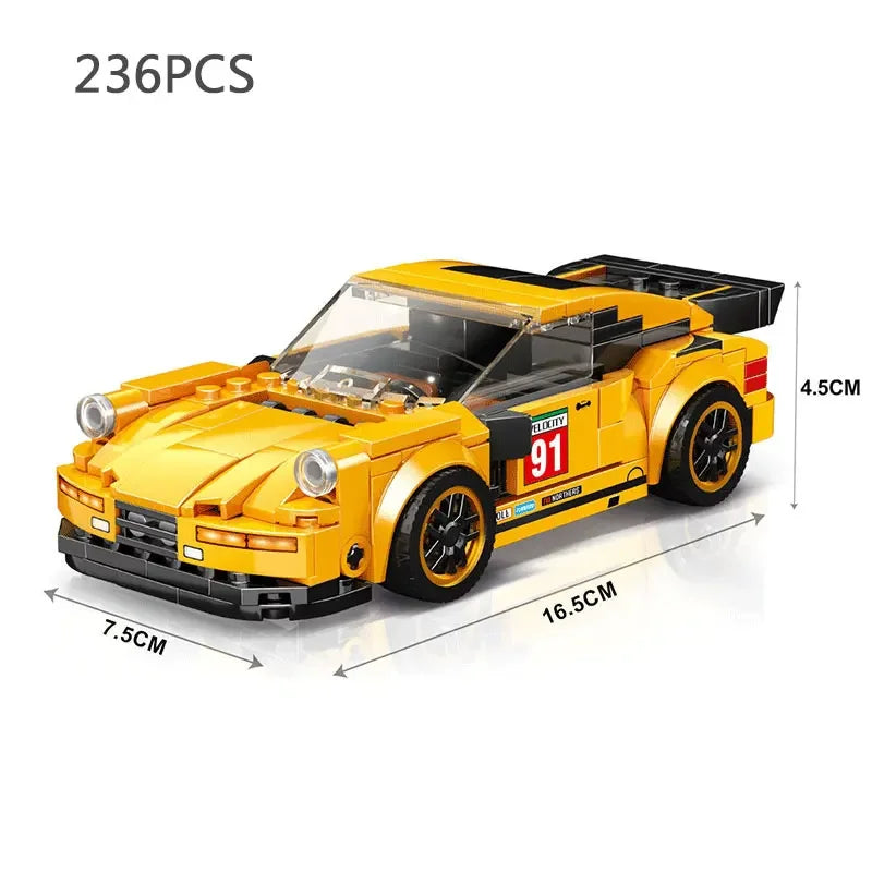 Car Series Building Blocks Model Sets Sports Racing Speed Champion DIY Educational Bricks Toys Boys Kids Adult Christmas Gifts