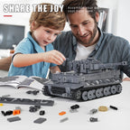Mould King 20014 Military RC Tank Building Blocks The German Tiger Heavy Remote Control Tank Track Construction Model Toys