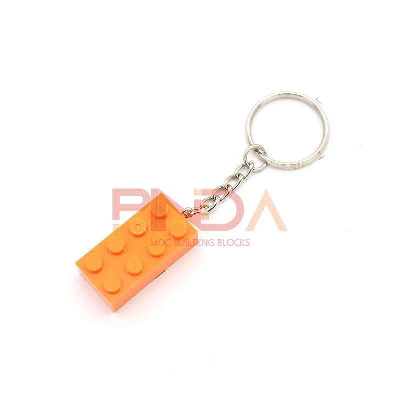 10Pcs MOC 2x4  Key Chain  Building Blocks Creative Gift  with MOC Brick Keychain Bricks Plate Compatible - CADA BRICKS®