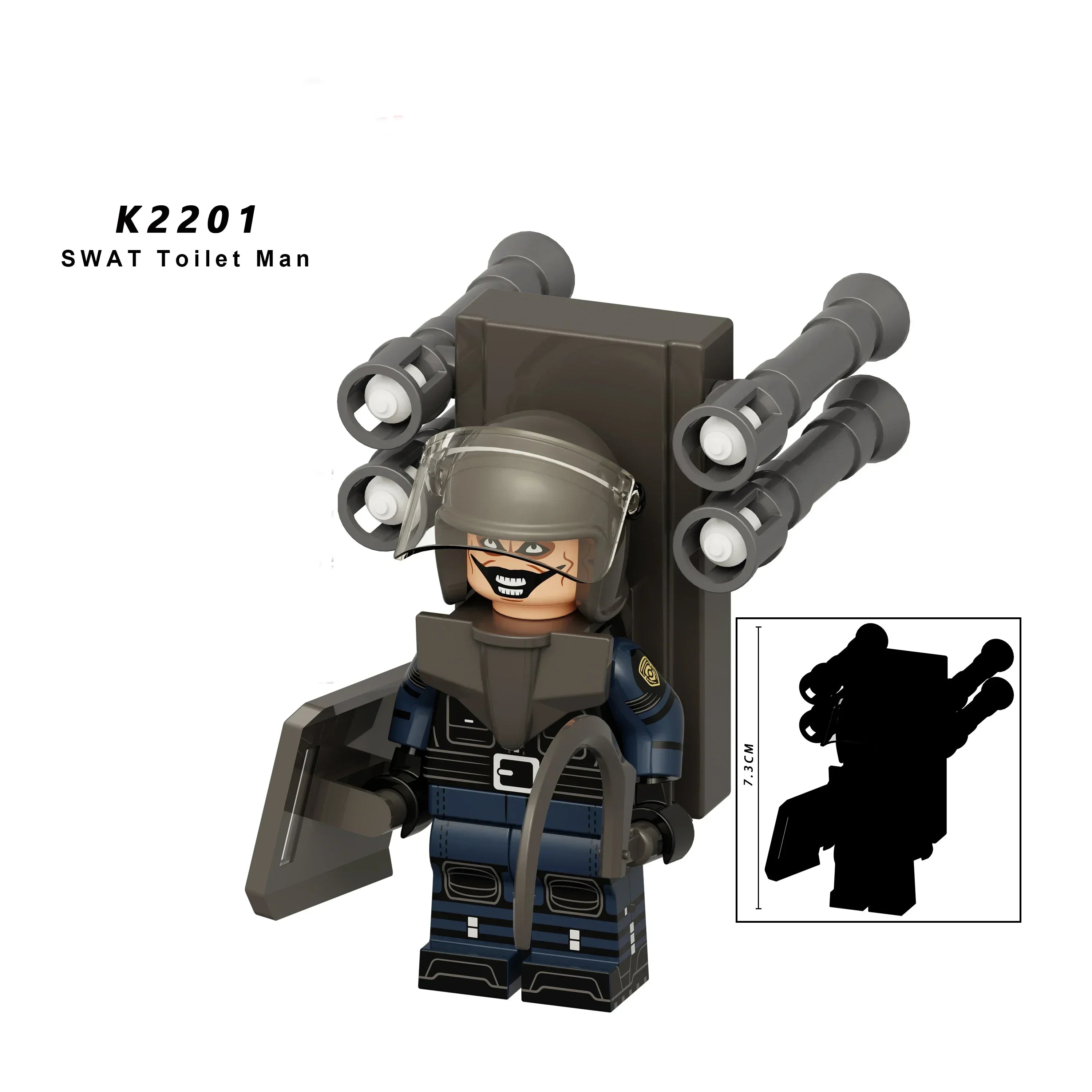 New KDL SWAT Skibidi Toilet Man Figures Anime Block Toys TvMan Titan Cameraman Speakerman Bricks Model Toy For Kid Birthday Gift - CADA BRICKS®