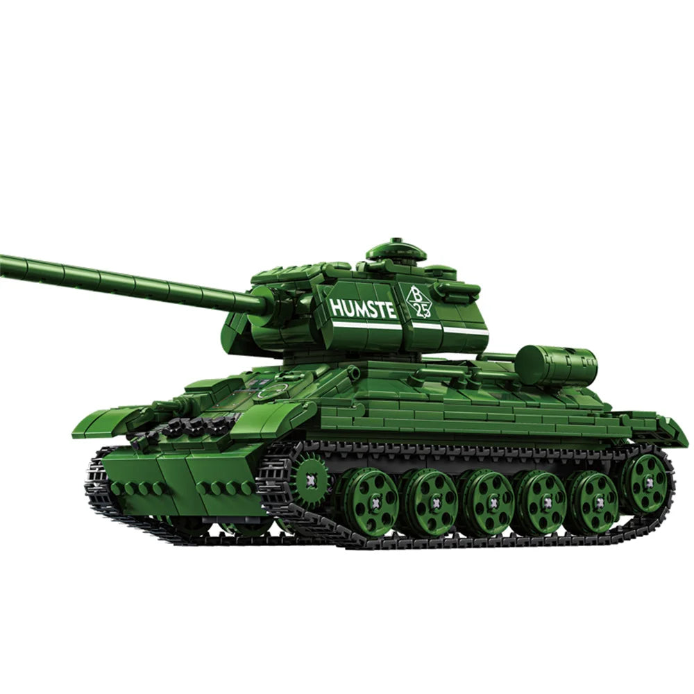 World War 2 WW2 Army Military Soldiers SWAT Leopard 2A7 Main Battle Tank Assemble Building Blocks Bricks Children's Toys Gift - CADA BRICKS®