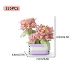 DIY Potted Plants Model Flower Succulents Building Blocks Everlasting Flower Bonsai Tree Gardens Romantic Bricks Kids Kits Toys