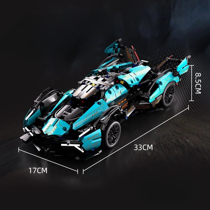 Technical Racing Sport Car Model Building Blocks technic adults 1:14 DIY Supercar Brick Puzzle Toys Kid Adult Gift（1000+granule）