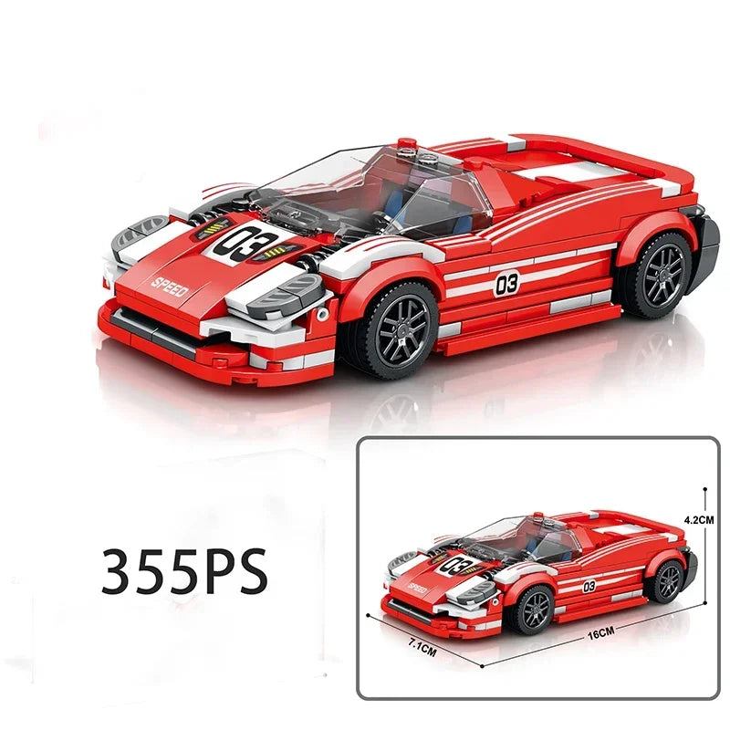 Speed Champions Series Racing Sports Vehiclea Technique Car Supercar Building Blocks Set Bricks Classic MOC Model Toys For Kids - CADA BRICKS®