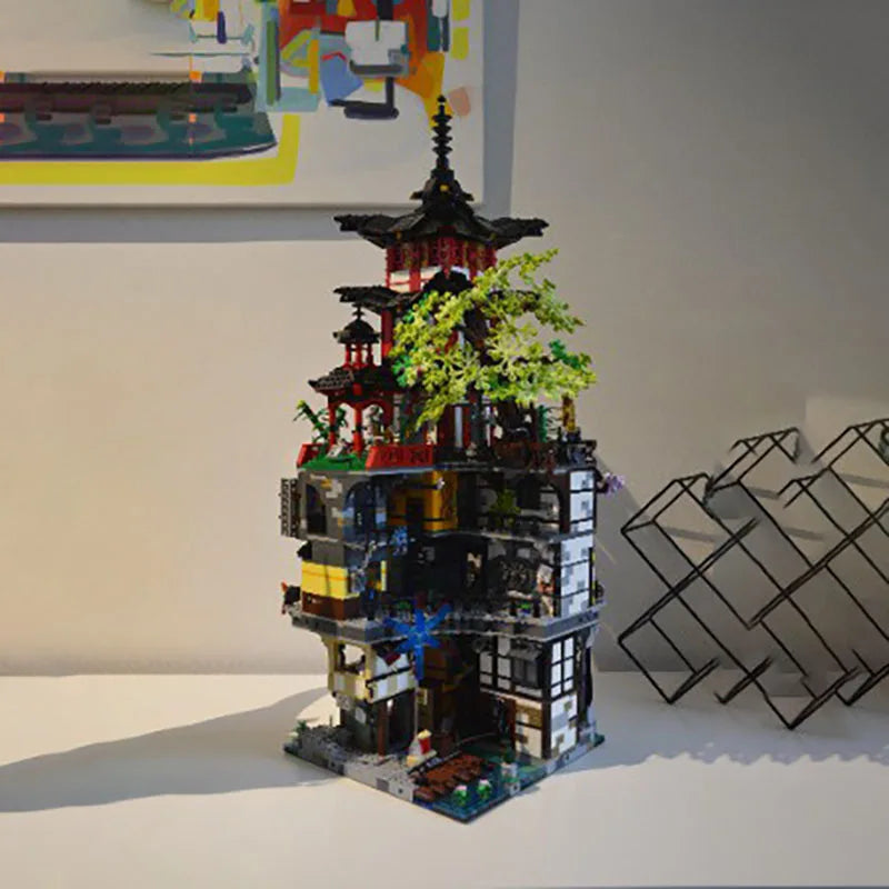 Moc Building Blocks City Retro Fantasy Architecture Model Ninja Tower ...