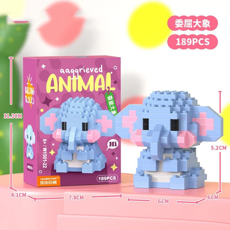 Cat Micro Diamond Small Particles Assembled Building Blocks Animals Mini Brock Building Construction Toys for Kids Boys  9 to 12 - CADA BRICKS®