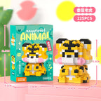 Cat Micro Diamond Small Particles Assembled Building Blocks Animals Mini Brock Building Construction Toys for Kids Boys  9 to 12 - CADA BRICKS®