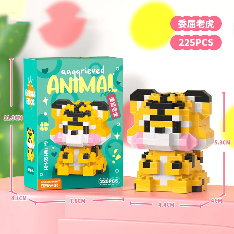 Cat Micro Diamond Small Particles Assembled Building Blocks Animals Mini Brock Building Construction Toys for Kids Boys  9 to 12 - CADA BRICKS®
