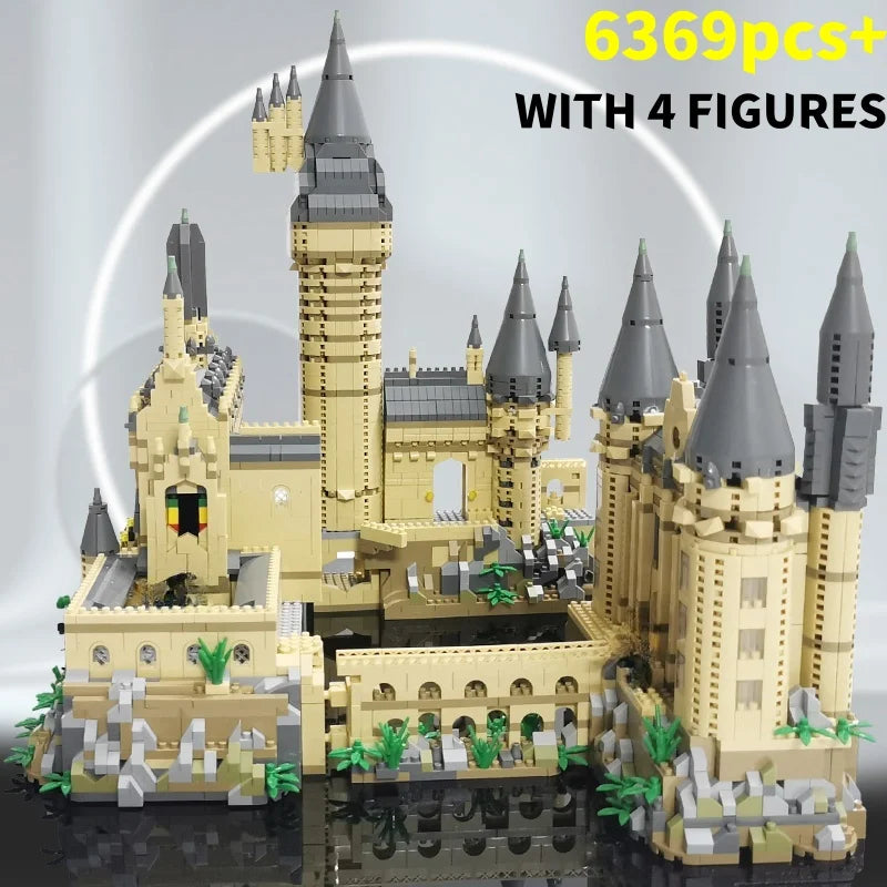 Hogwarts Micro Steentjes Stad Creatief Middeleeuws Magisch Kasteel Serie School Architectuur Paleis Model Bouwstenen Cadeaus Kind Montage Speelgoed
