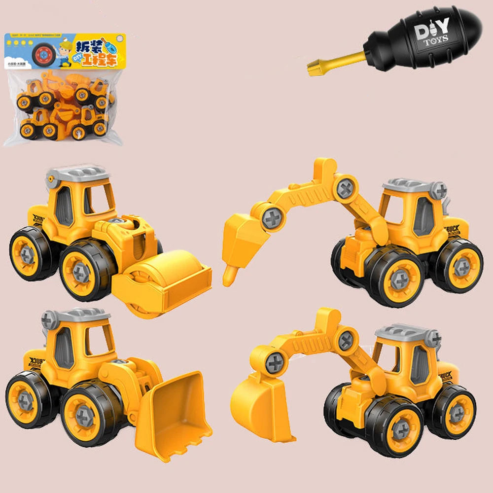 Screw Helicopter Take Apart Vehicle Toy DIY Construction Truck Toys Farm Toy Build Car for Boy Kid Building Blocks Gift for kids