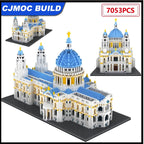 7053 Pcs City Mini St Paul Cathedral Architecture Building Blocks Famous Castle Moc Bricks Educational Gifts Toys For Children - CADA BRICKS®