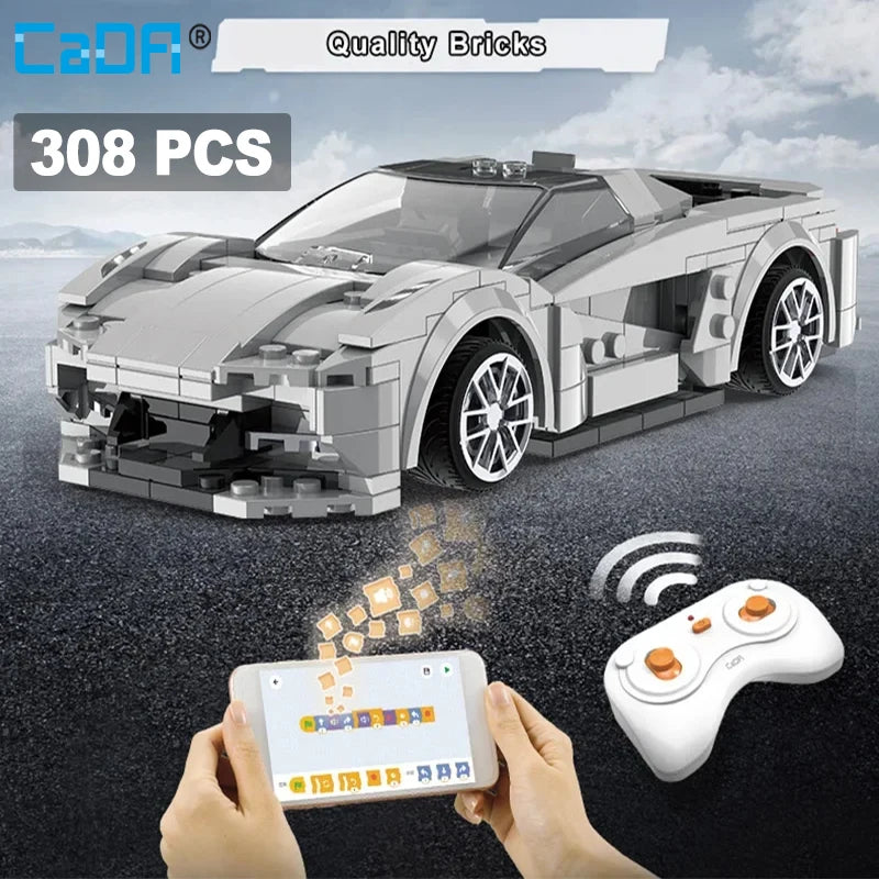 Cada RC APP Remote Control Lotus Sports Car Building Blocks City RC Vehicle Racing Car Bricks Gifts Toys for Boys Children gifts - CADA BRICKS®