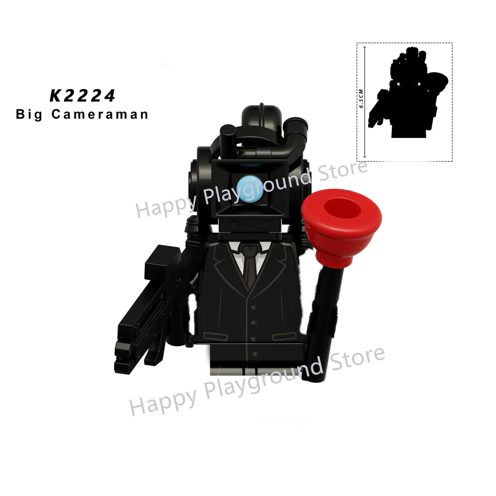 New KDL SWAT Skibidi Toilet Man Figures Anime Block Toys TvMan Titan Cameraman Speakerman Bricks Model Toy For Kid Birthday Gift - CADA BRICKS®
