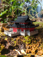 Chinese Ancient Building Model, Daxiong Treasure Hall, Landscape Rockery, Water and Land, Fish Tank, Courtyard, Bonsai Study