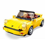 Sluban Retro Technical Lamborghinis Contash Porsche 930 Super Speed Sport Car Building Blocks Vehicle Bricks Toys Gifts For Kids