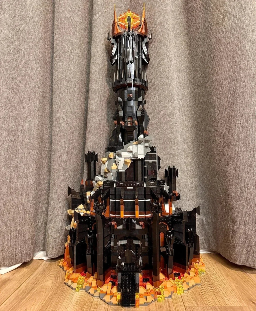 Black Tower Dark Model Building Blocks Kit Bricks Creative Icons MOC Brick Decor Toys For Kids Adult Collection Gifts 5471Pcs