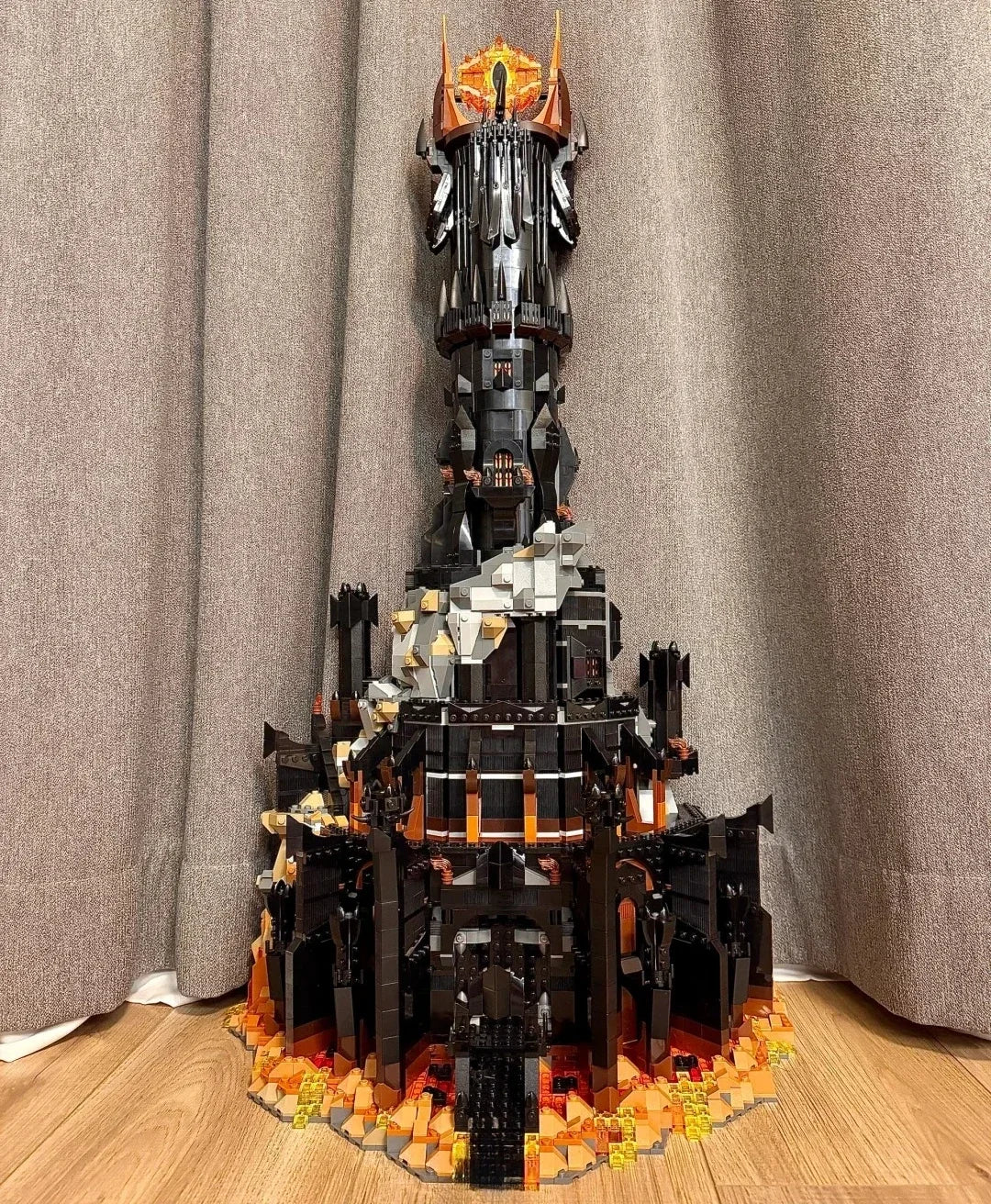 Black Tower Dark Model Building Blocks Kit Bricks Creative Icons MOC Brick Decor Toys For Kids Adult Collection Gifts 5471Pcs