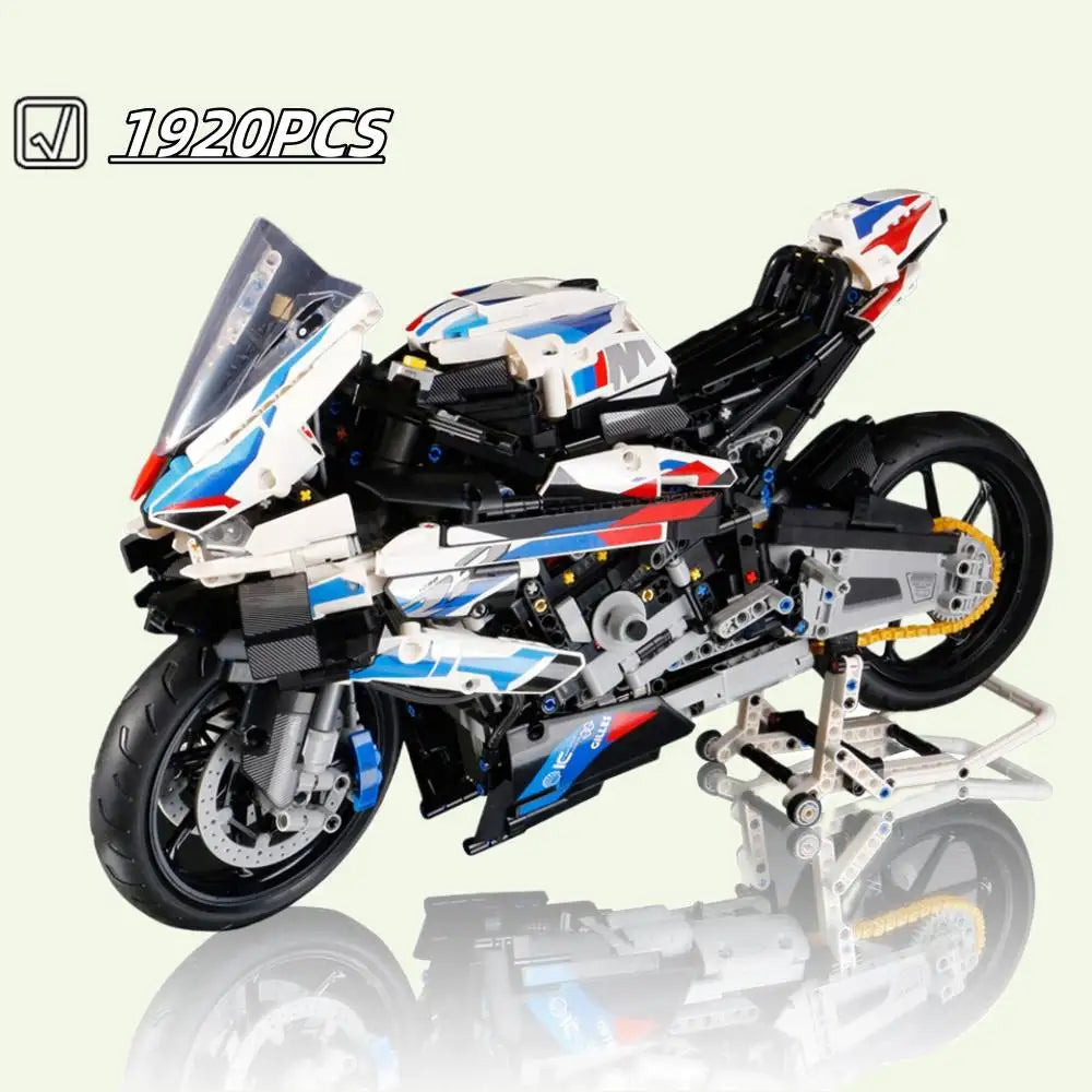 In stock 1920Pcs  Technical Racing  Motorcycle 1000 RR Motorbike Building Blocks Bricks Toys  Birthday Christmas Children Gifts