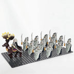 13pcs Castle Knight Rohan Azog Orcs Half-Beast Human Army Elf Guards Roman Solider Minifig Building Block Toys for Kids
