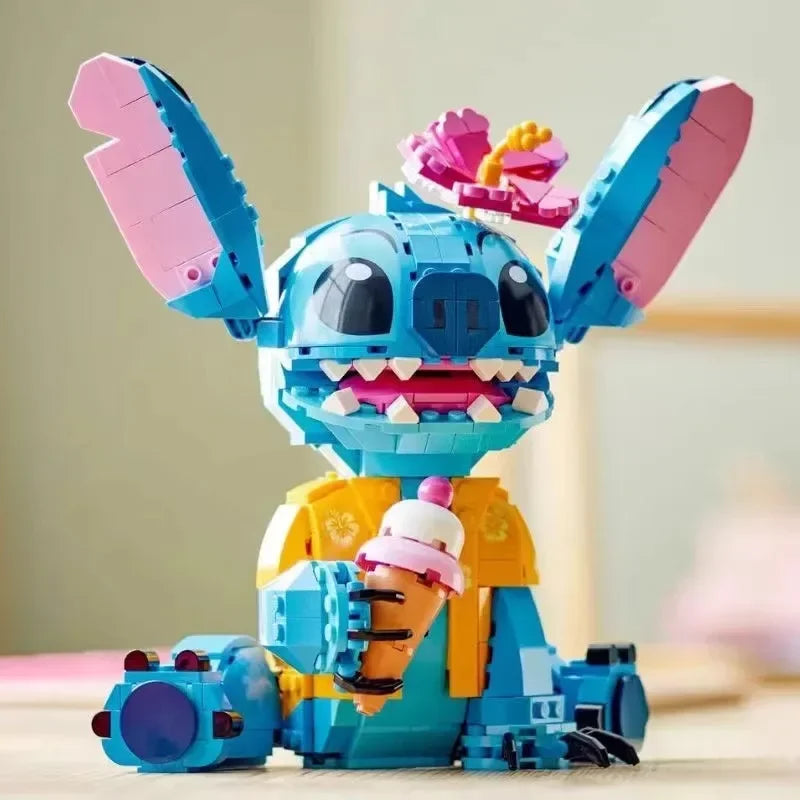 2024 New Kawaii Disney 730pcs Stitch Compatible 43249 Building Blocks Bricks Stitch Model Girl Boy Birthday Christmas Gift Toys - CADA BRICKS®