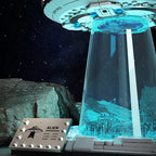 UFO flygende tallerken byggekloss romvesen skip romfartøy astronaut kreativ samlingsdekorasjon puslespill leketøy gutt gave