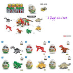 Jurassic World Building Blocks Twisted Egg Truck Dinosaur Eggs Car Train Racing Set Compatible Legodinosaur Toy Children's Gifts