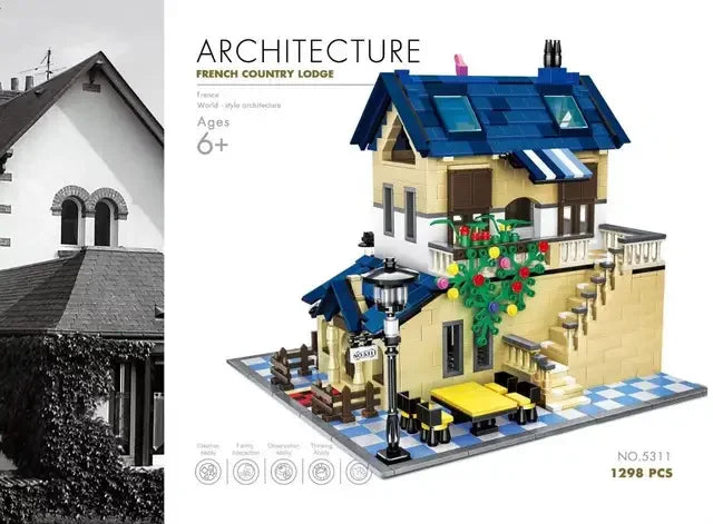 MOC World Famous Architecture Edifice Opera House Building Blocks Villa Savoye Bridge Tower Toy Children Birthday Christmas Gift - CADA BRICKS®