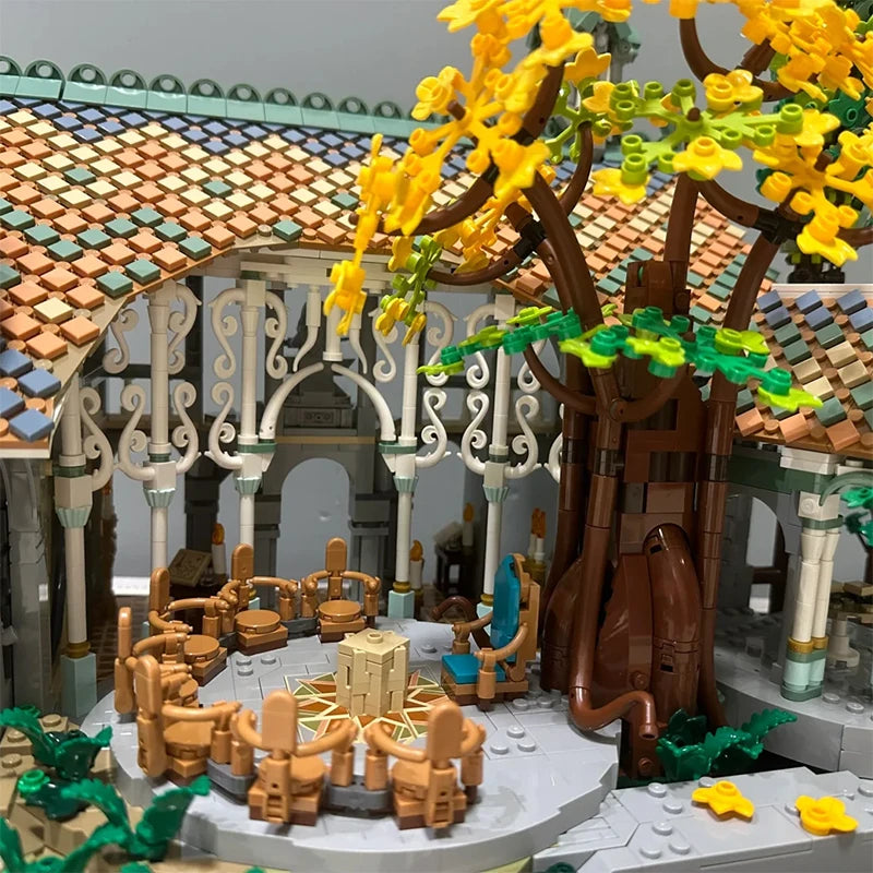 6167 STUKS Vally Kasteel Bouwstenen Sets MOC Kleine Deeltjes Straat Serie Bakstenen Model Speelgoed Display Collectie Vakantiecadeaus